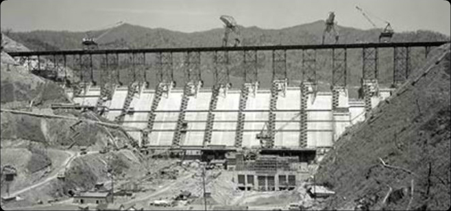 TVA Begins Construction on Fontana Dam